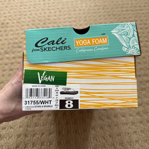 NWT Sz 8 Skechers Women's Meditation Stars & Sparkle Rhinestone Slingback Sandal - Picture 6 of 6